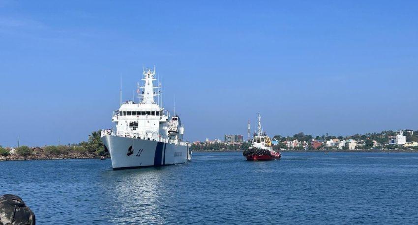 Indian Coast Guard Ships in Galle After Dosti Exercise in Maldives - Vimarsana News